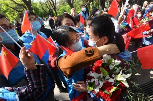 白衣执甲护荆楚 山河无恙携春归——山东大学齐鲁医院援鄂医疗队凯旋欢迎仪式隆重举行